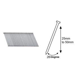 16 Gauge 26 Degree Angled Finish Nails