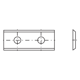 35.0 x 12.0 x 1.5mm Carbide Reversible Knives