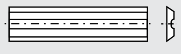 Back Groove Reversible Knives