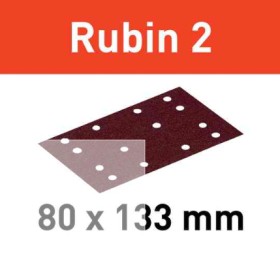 Festool Rubin 2 Abrasive Sheet - STF 80 x 133 P120 RU/10 (499058)