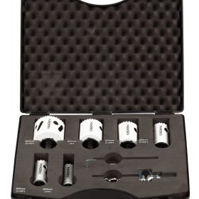 Mandrex 6 Piece Electrician Hole Saw Assortment Kit - Bi-Metal Hole Saw M42 8% Cobalt