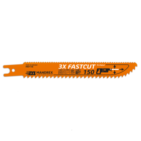 Mandrex 3X-FASTCUT Reciprocating / Sabre Saw Blade - 150