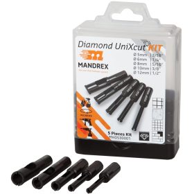 Mandrex UniXcut Diamond Drill Kit 5 Piece