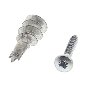 Plasterboard Fixing Anchor Zinc (With Screw)